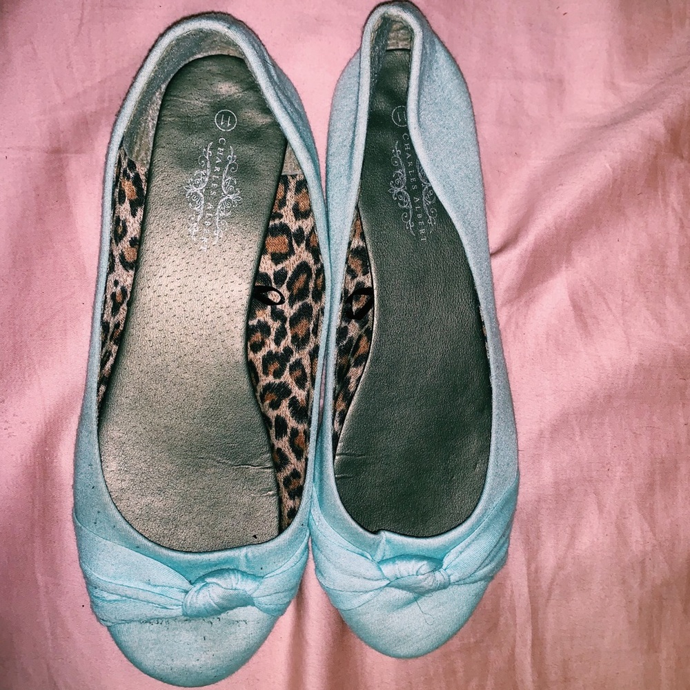 teal flats